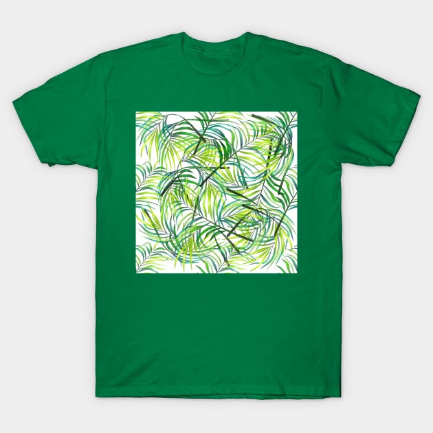 Colorful Tropical Fronds T-Shirt by StudioGrafiikka